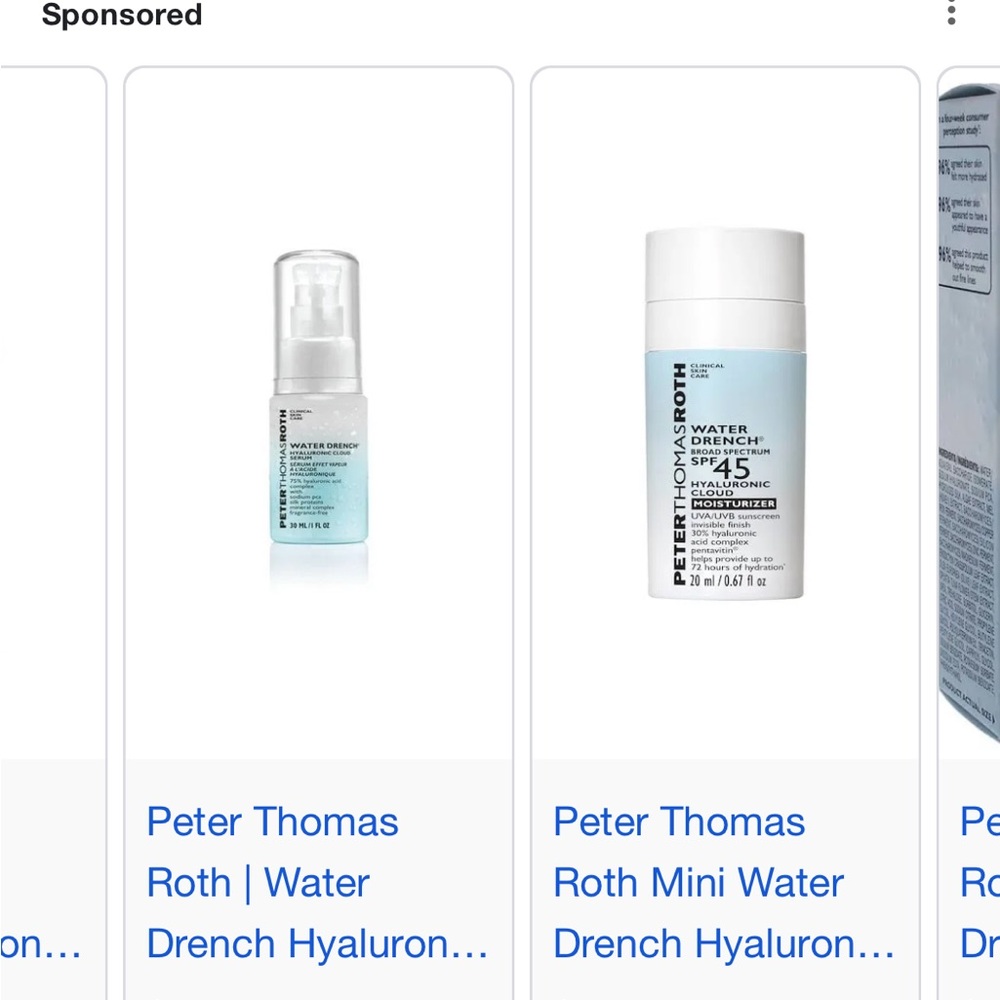 Peter Thomas Roth Water Drench SPF45 Moisturizer - White and Blue